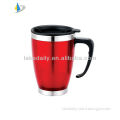 400ml promotional travel coffee mug with silicone handle